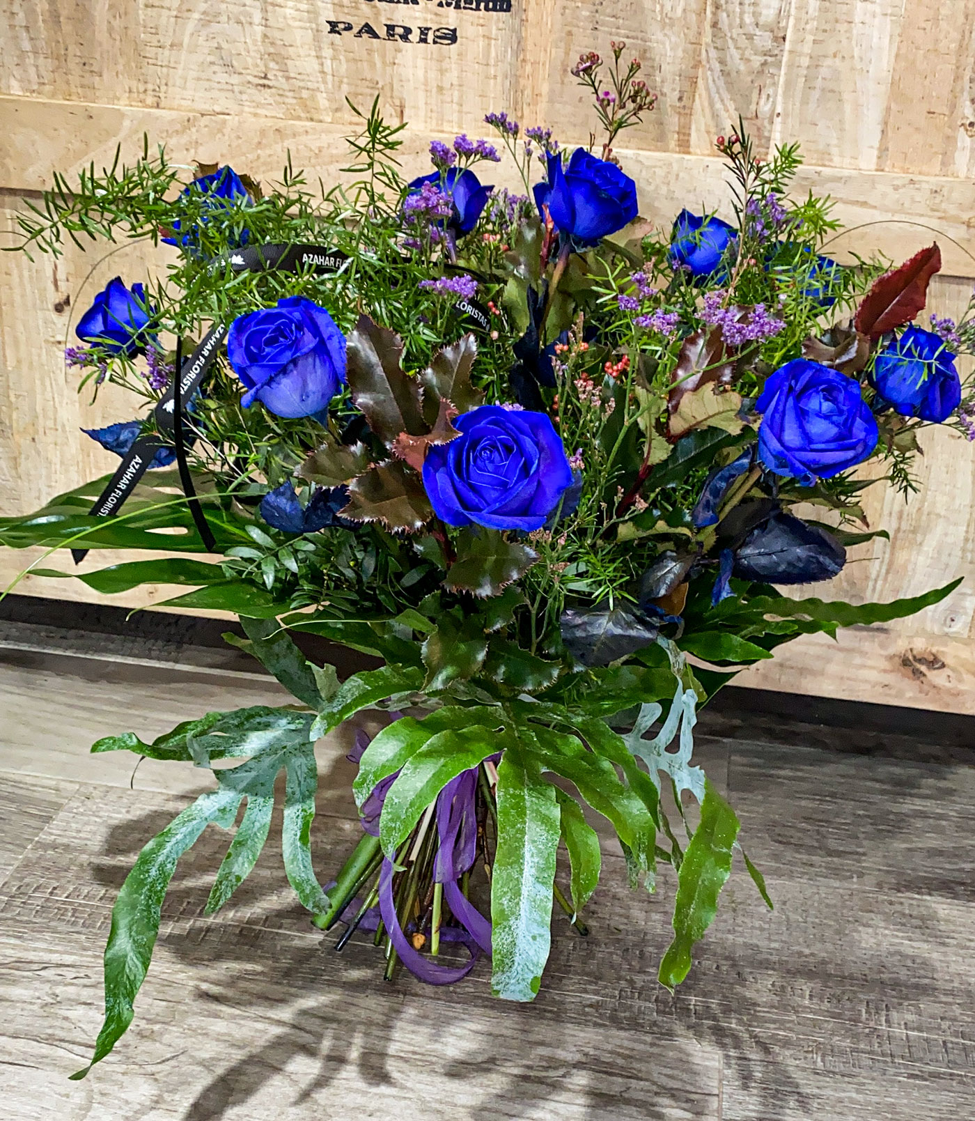 Ramo de rosas azules - Azahar Floristas ✓