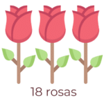18 rosas